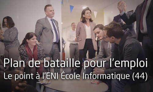 Plan de bataille pour l'emploi : témoignages à l'ENI École informatique (44)