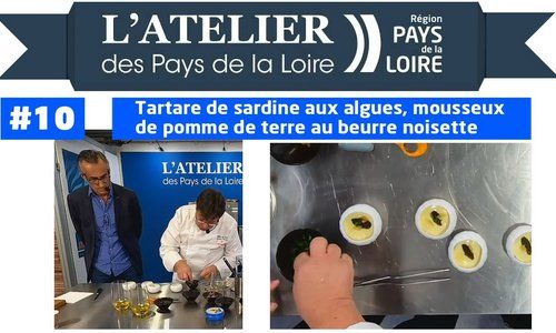 Recette de tartare de sardine aux algues, mousseux de pomme de terre au beurre noisette